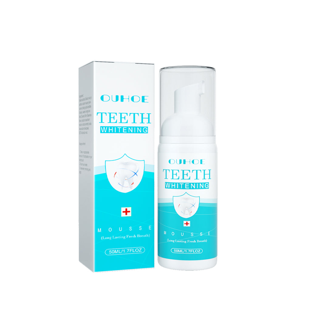 OUHOE White Teeth Mousse Clean Tartar Fresh Breath Anti-Decay Care For Gums Toothpaste Oral Cleaning