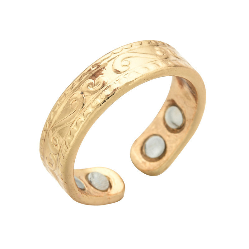 Personality Ring Magnetic Health Ring Creative Jewelry European and American Open 4 Magnetic Rings