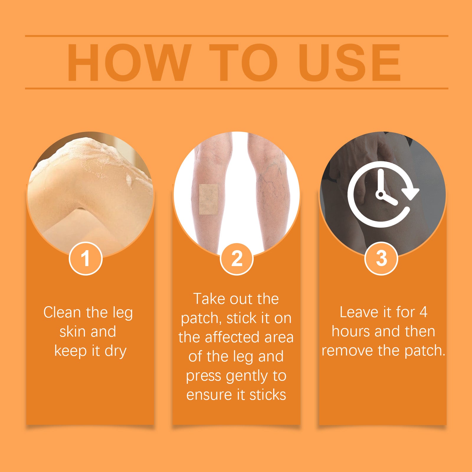 Ximonth Leg Care Patch (Bag) Relieves Leg Discomfort And Protruding Blue Veins. The Gentle Formula Protects Leg Vitality