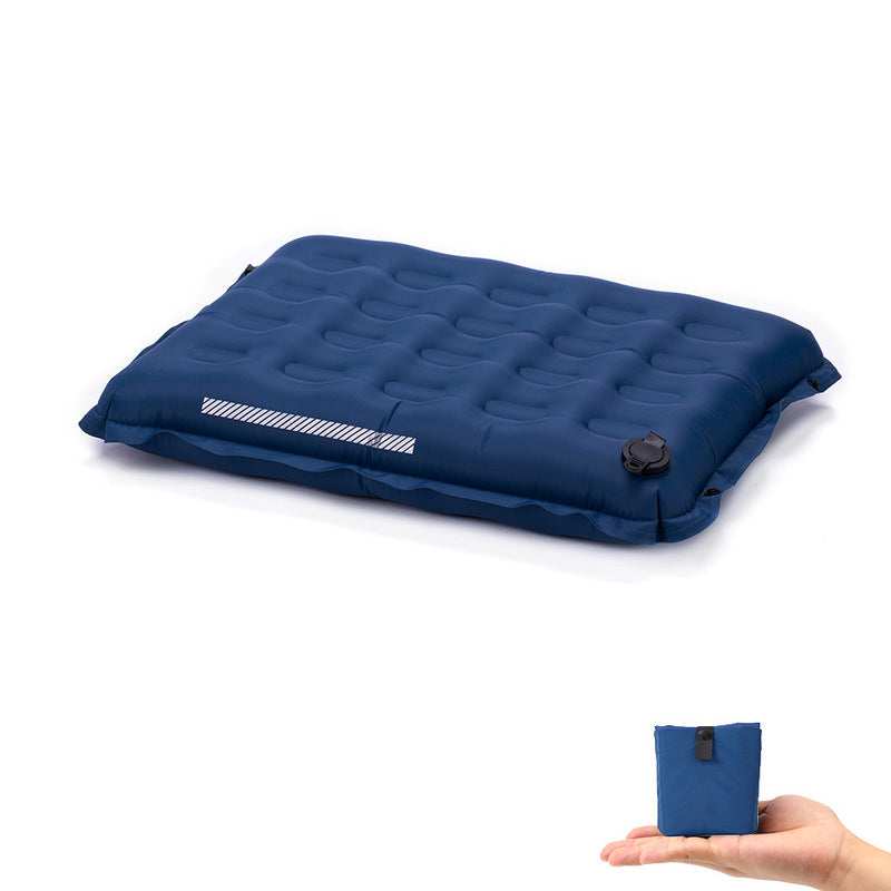 Self-Inflating Seat Cushion Thickened Camping Mat Lightweight Waterproof Foldable Stadium Chair Pad