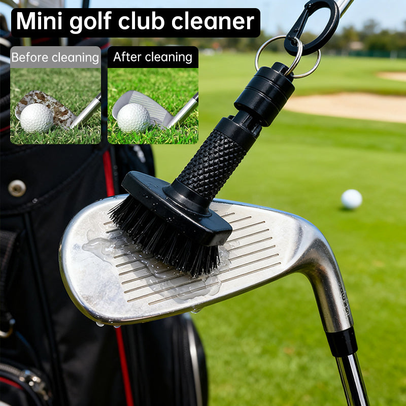 Magnetic Golf Brush with Groove Cleaner & Quick-Release Clip