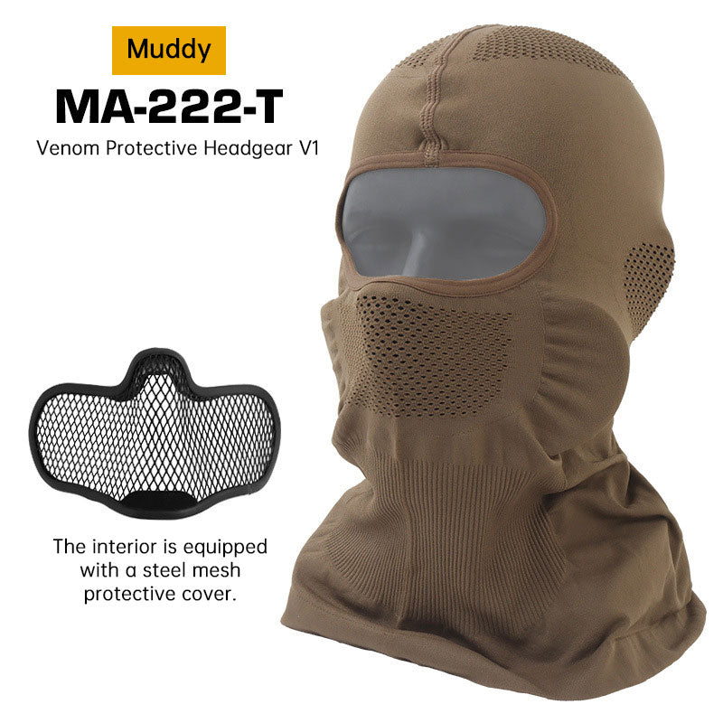 Venom V1 Balaclava, Breathable UV Protection Riding Face Mask for Motorcycle & Cycling