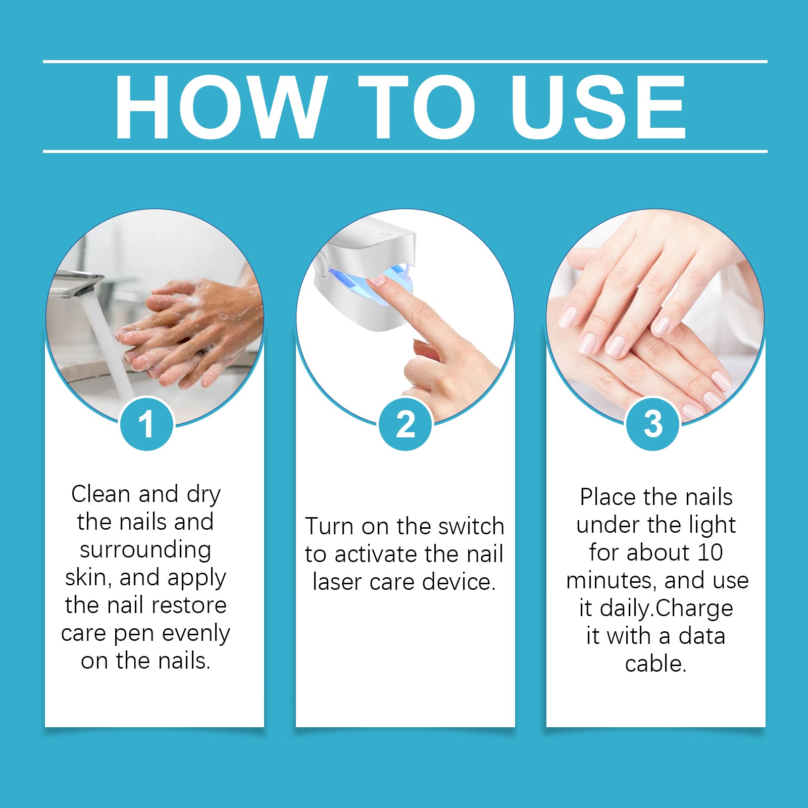 EOHOE Nail Care Set, Nail Care Gentle Maintenance And Brightening Nail Pen Care