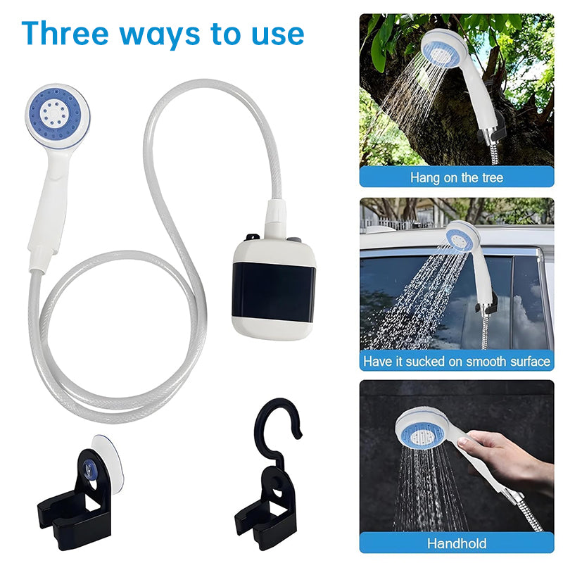 USB Rechargeable Portable Shower Pump | Outdoor Camping Bathing Kit | Car & Pet Wash Equipment