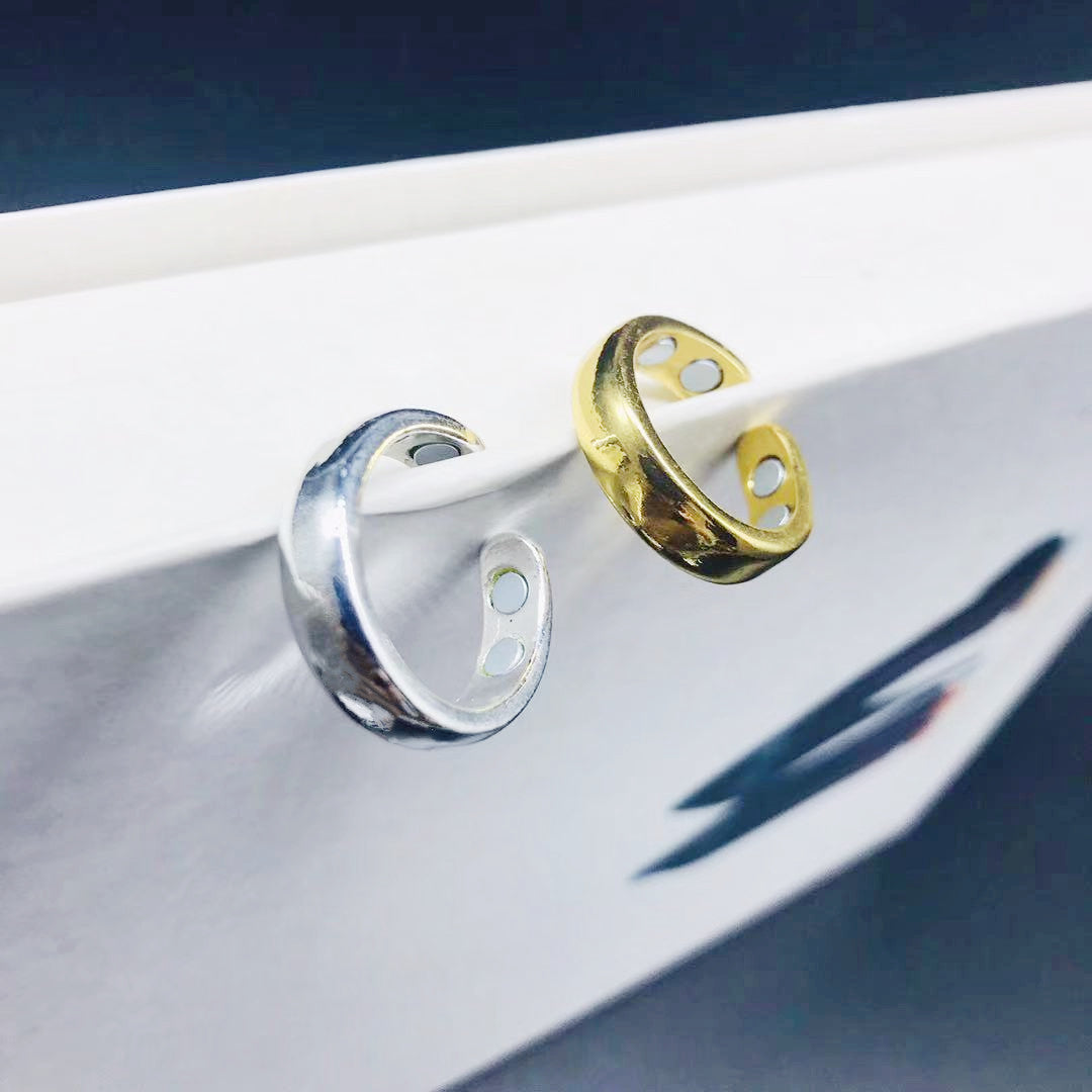 Men's And Women's Magnetic Ring Open Health Ring Four Magnets Bronze Gold Silver Black