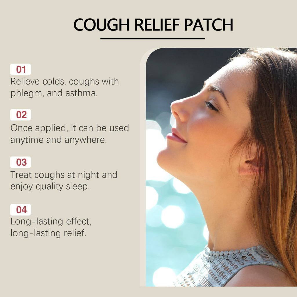 Herbal Cough Care Patch To Relieve Cough Throat Itching Phlegm Body Point Health Care Patch