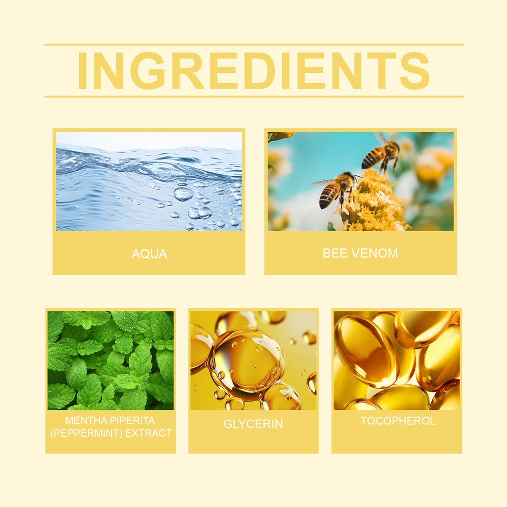 Houkea Bee Venom Care Cream Gentle Repair Clean, Moisturize And Smooth Skin Apply Body Care Cream All Over The Body