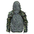 Tactical Ghillie Suit with Hat, Breathable 3D Leafy Sniper Cloak Coat for Hunting, Airsoft, Paintball, CS & Outdoor Wargame