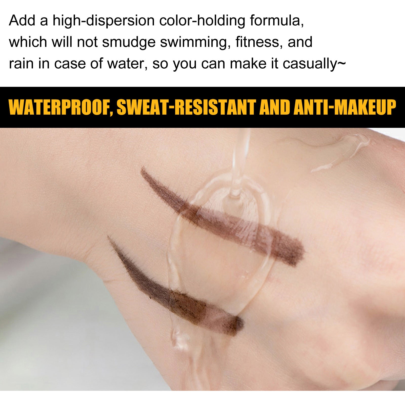 EELHOE The Black Eyebrow Dye Cream Is Smooth, Color-Holding, Waterproof And Non-Smudge, Creating A Three-Dimensional, Long-Lasting, Natural And Wild Eyebrow Dye Cream