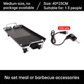1500W Electric Teppanyaki Grill, Smokeless Non-Stick Griddle, Portable Tabletop BBQ Plate with Adjustable Temp