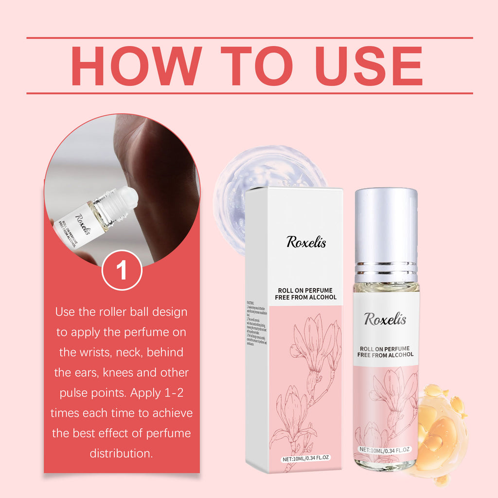 Roxelis Elegant Orchid Perfume Lasting Fragrance Natural Fresh Elegant Lasting Charming Daily Date Portable Perfume