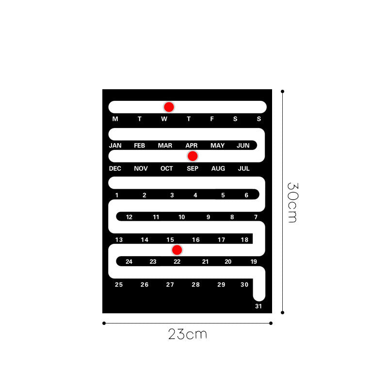 Nordic Style Acrylic Desktop Calendar - Creative Home & Wall Decor for Living Room, Bedroom