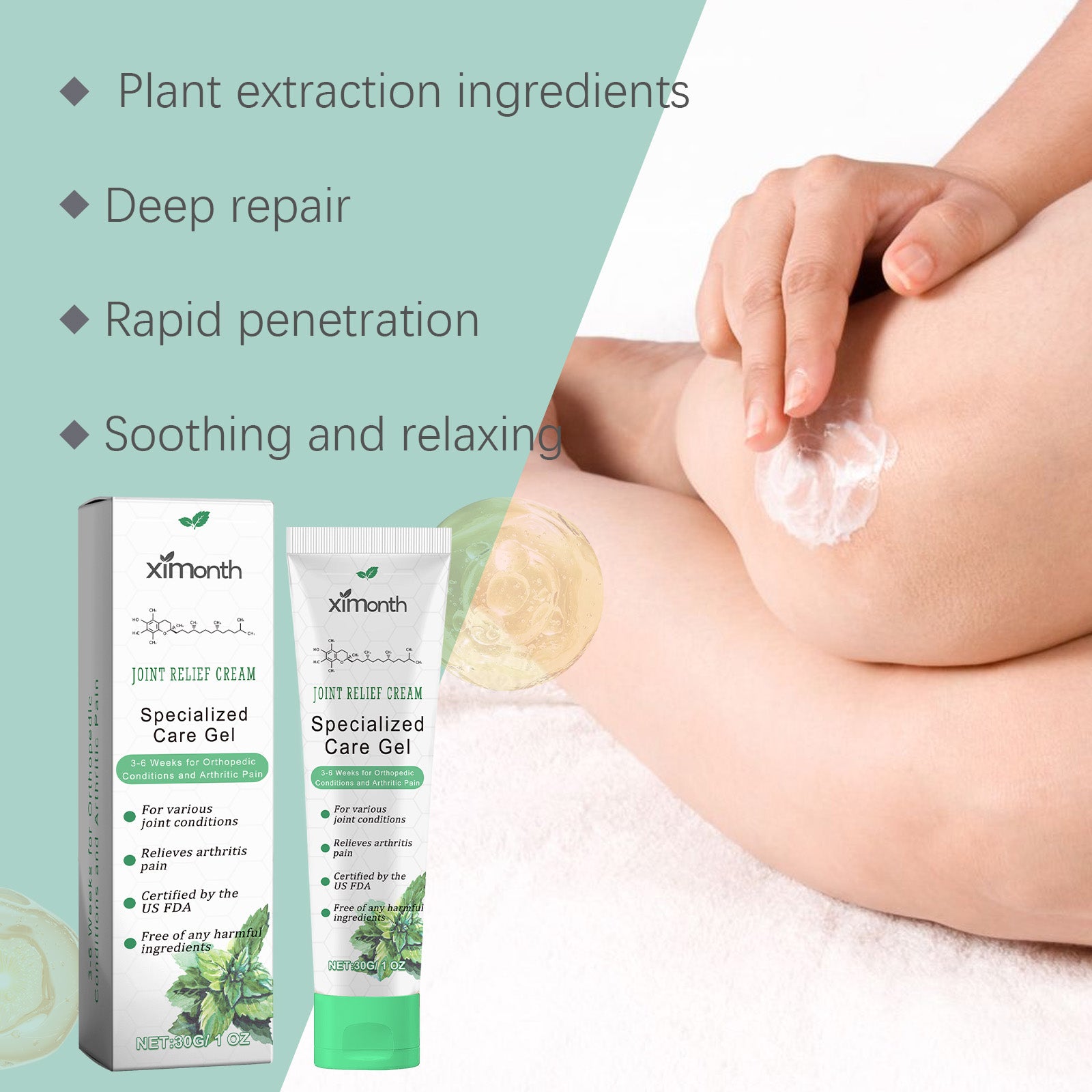 Joint Repair Cream, Relieves Knee Joint Pain And Swelling With Topical Body Massage Health Care Cream