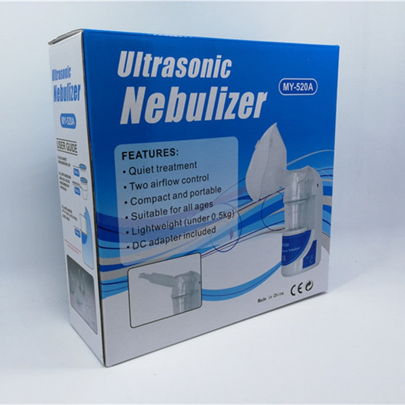 Quiet Home Nebulizer Inhaler Health Care Mini Handheld Portable Automizer Ultrasonic Nebulizer for Children Adult Asthma Inhaler