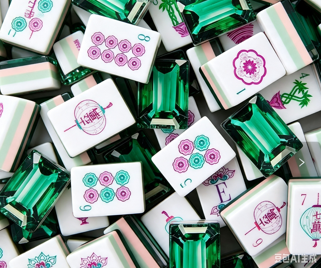 Mahjong Acrylic Pink American Mahjong Outdoor Travel Entertainment Mahjong Hands Playing Home Mahjong