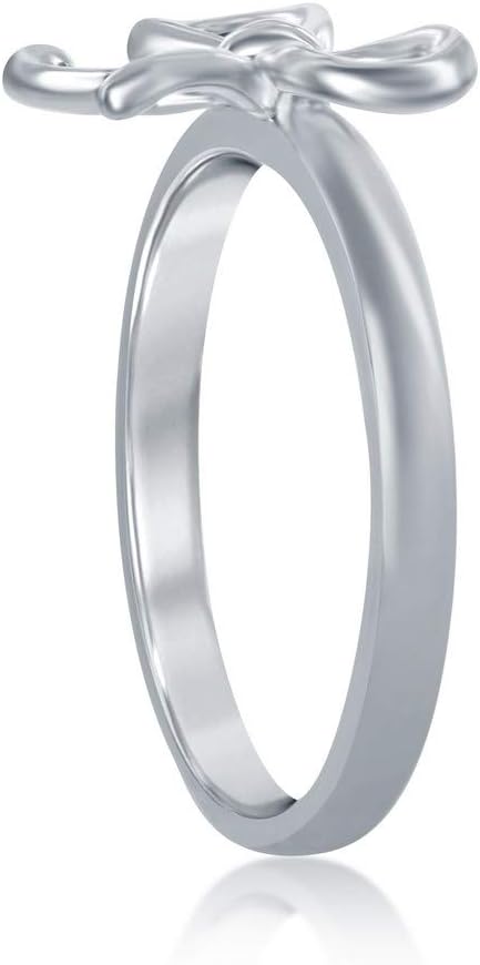 Bow Rings Infinity Rings for Women in Sterling Silver or 14k Gold - Fine Bow Jewelry Ribbon Ring - Valentines Day Bow Ring Gift for Her