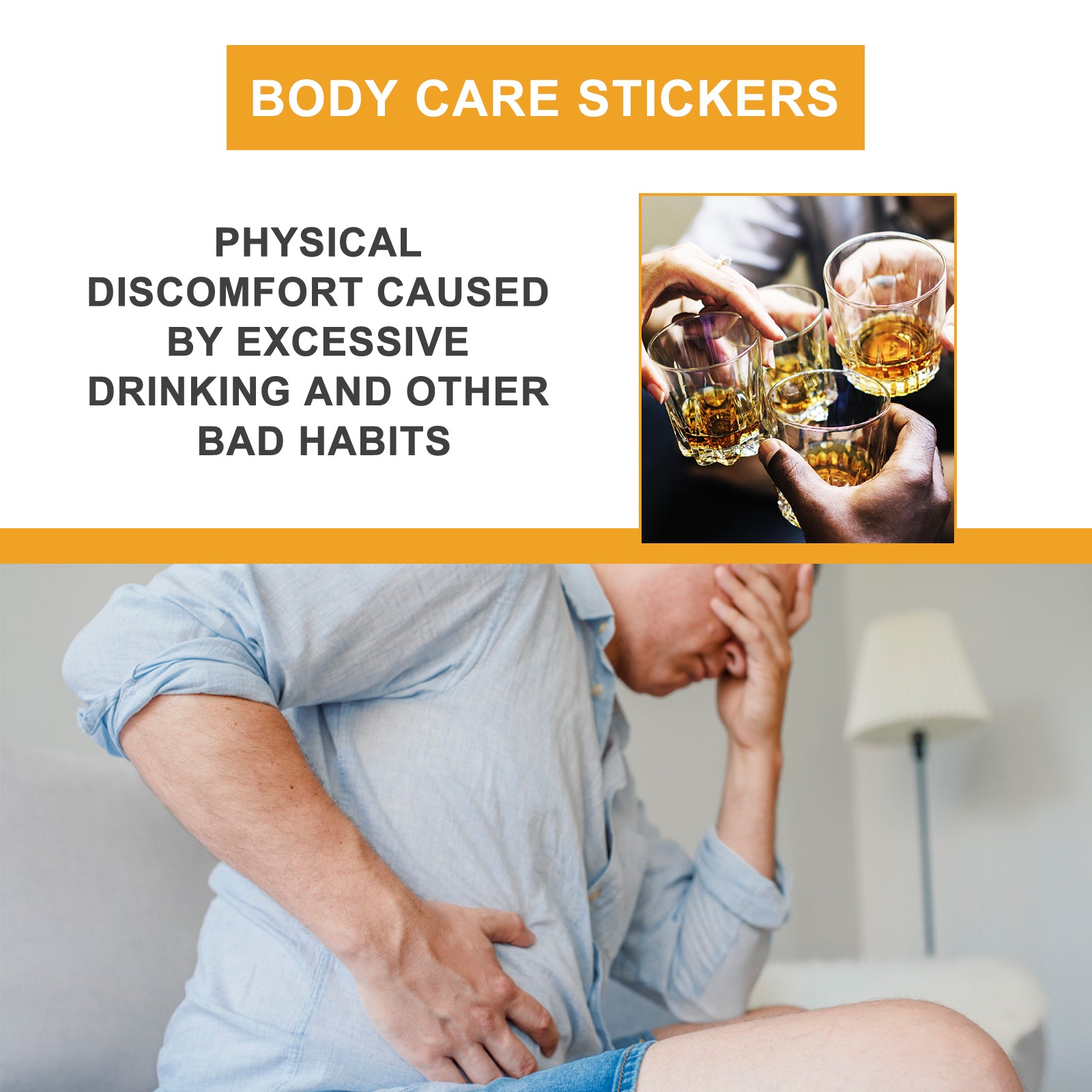 Body Care Stickers, Relieve Body Discomfort Indigestion Body Health Care Belly Button Patch