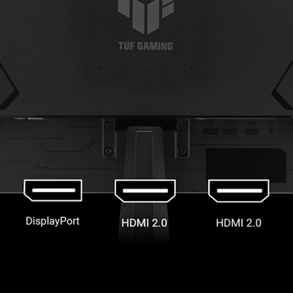 ASUS TUF 24" Gaming Monitor, FHD 1080p, Fast IPS, 240Hz, 0.3ms, AMD FreeSync Premium, G-SYNC Compatible, 99% sRGB, ELMB Sync, Eye Care, DisplayPort, HDMI, VESA Mount, Tilt Adjustment, Black