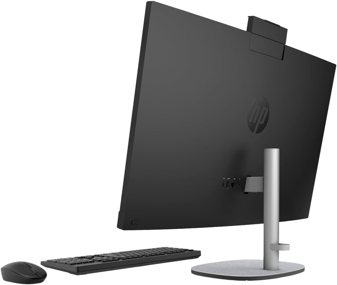 HP AI PC All-in-One Desktop 27" Touch IPS FHD Display, Intel Ultra 7-255U | ME2 Customized, 32GB/64GB DDR5,1TB/2TB SSD, FHD+IR Webcam, RJ-45, HDMI, Win 11 Pro) w/Wireless Keyboard & Mouse