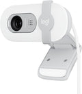 Logitech Brio 100 Full HD 1080p Webcam for Streaming and Meetings - White | 1080p with auto-light correction, built-in mic, privacy shutter, USB-A, compatible with Teams, Google Meet, Zoom and more