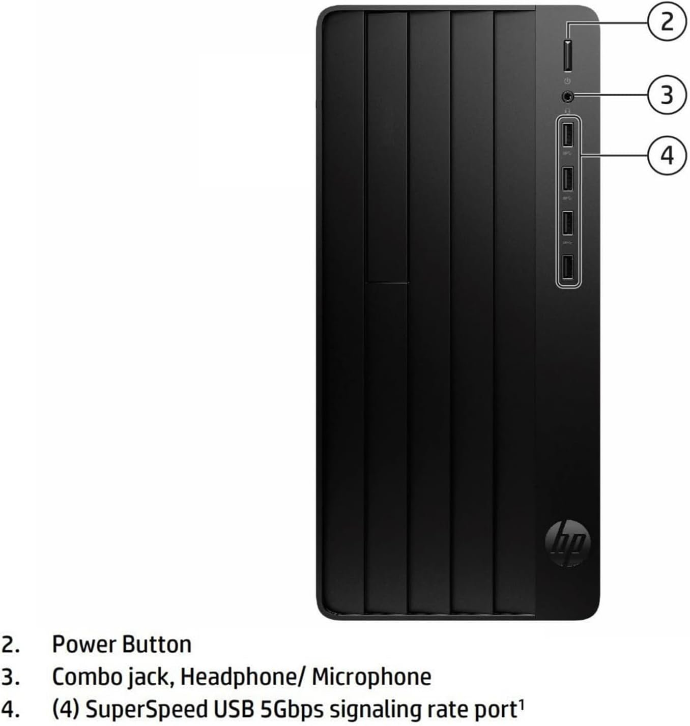 HP Pro Tower 290 G9 Business Desktop - 13th Gen Intel Core i3-13100 4.5GHz, 16GB RAM, 512GB NVMe SSD, Intel UHD 730, Multi-Port Connectivity, TPM Security, Compact Tower PC
