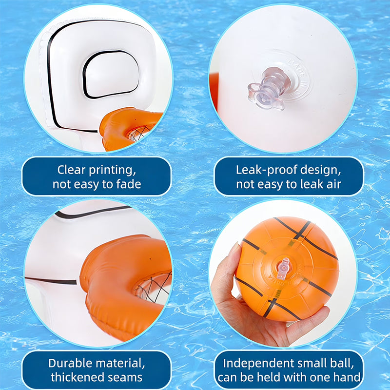 Inflatable Pool Basketball Hoop – Kids Water Party Game & Summer Gift