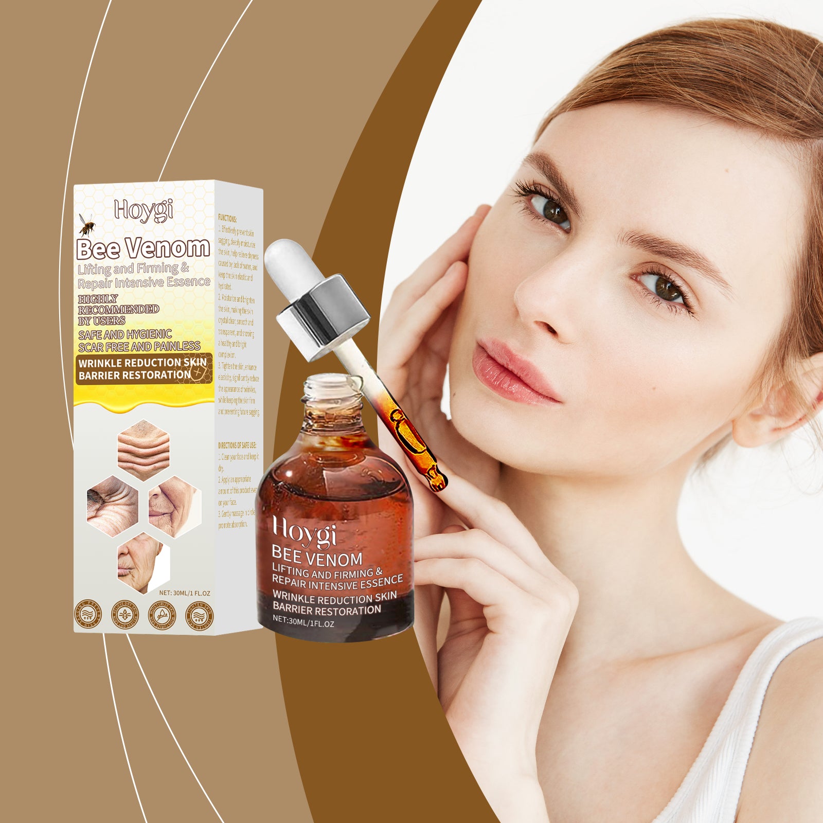 Hoygi Facial Moisturizing Essence For Deep Skin Moisturizing, Lifting, Firming, Hydrating And Rejuvenating Skin Hydrating Essence