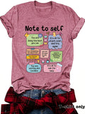 T-shirt self mental health precautions print