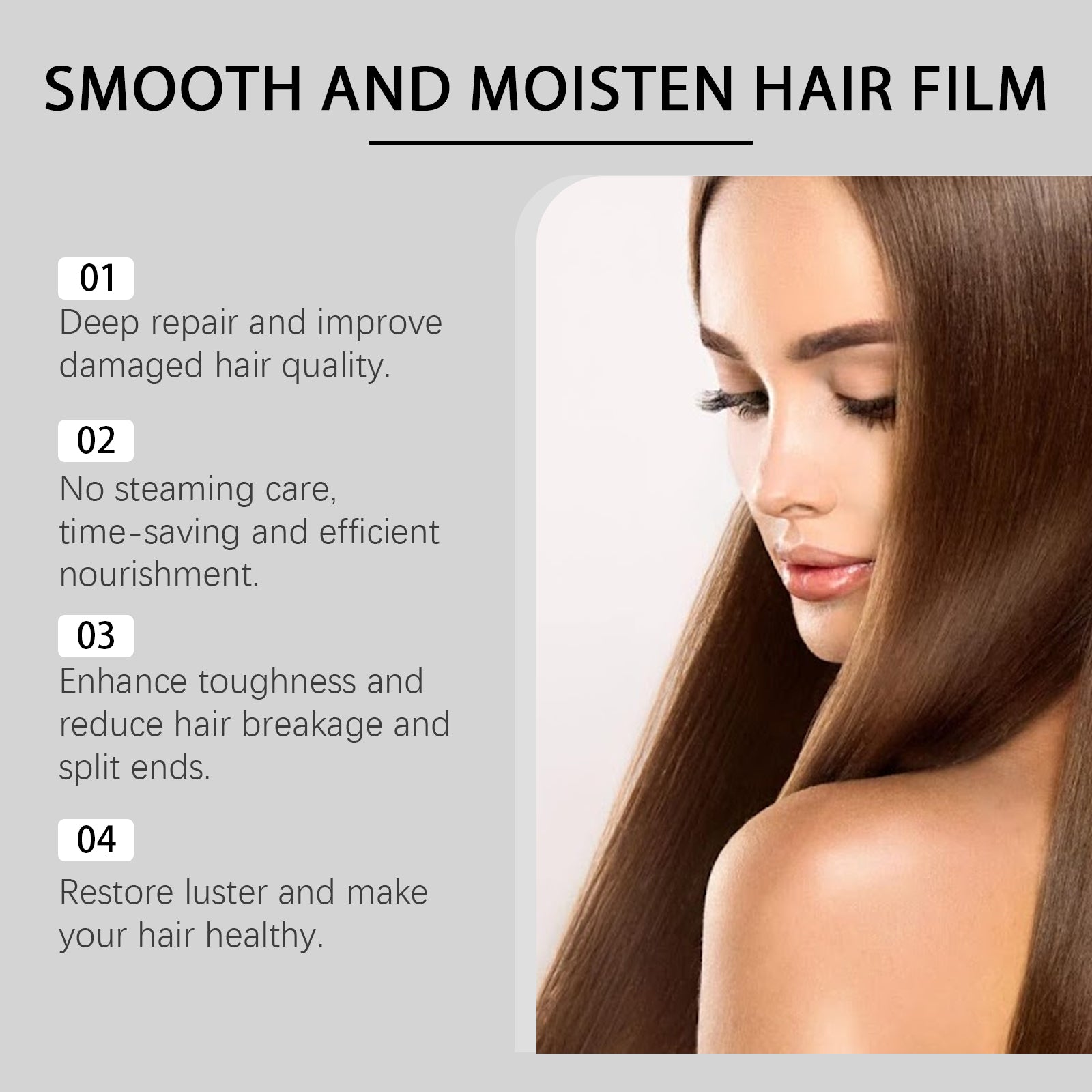 Hoegoa Soft Moisturizing Non-Evaporative Film Deeply Nourishes And Repairs Hair Texture Non-Evaporative Film Hair Glow