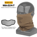 Airsoft Steel Mesh Mask with Neck Gaiter - Tactical Half Face Protection for Paintball & Cosplay