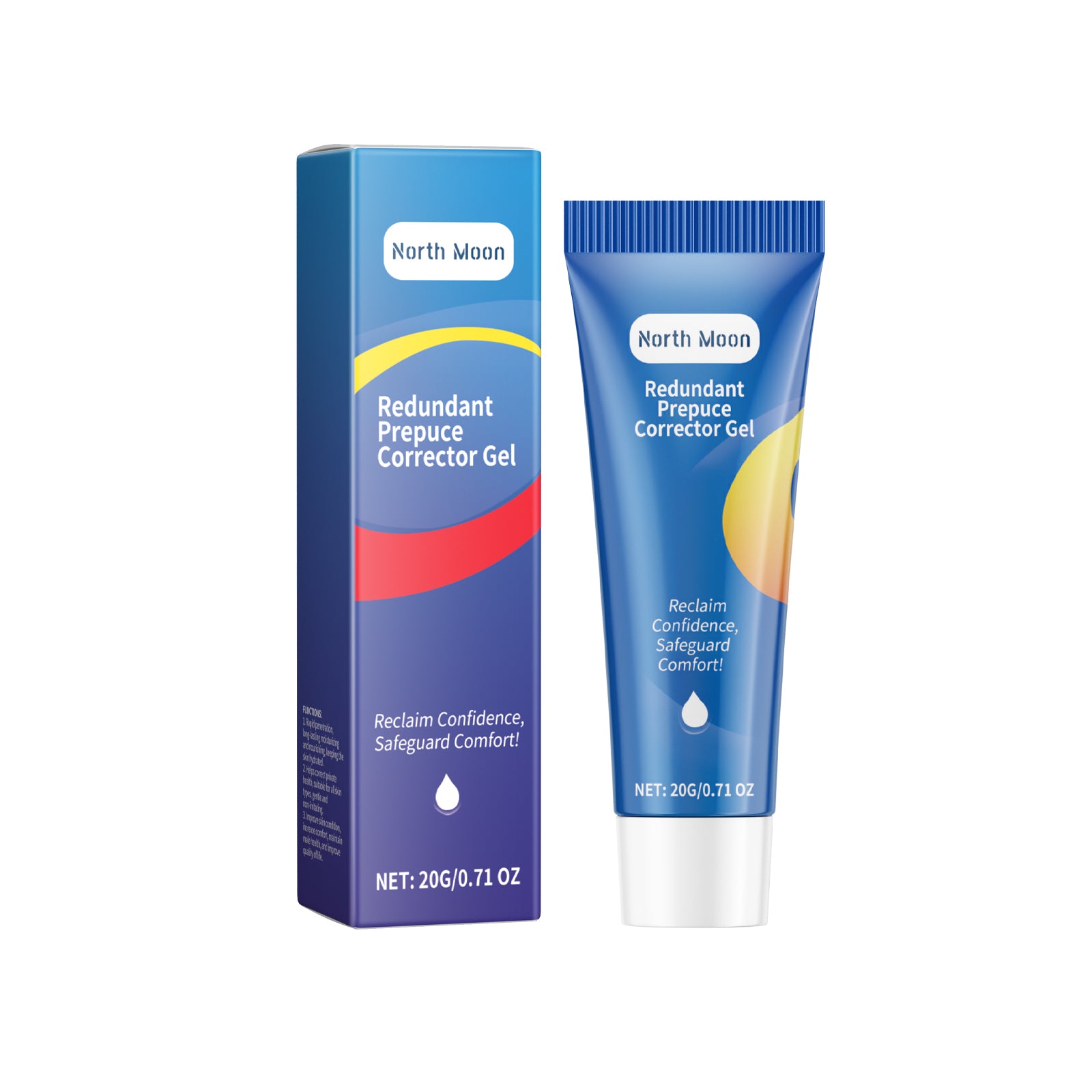 North Moon Men's Repair Gel Herbal Ingredients Gentle Soothing Repair Moisturizing Treatment Gel