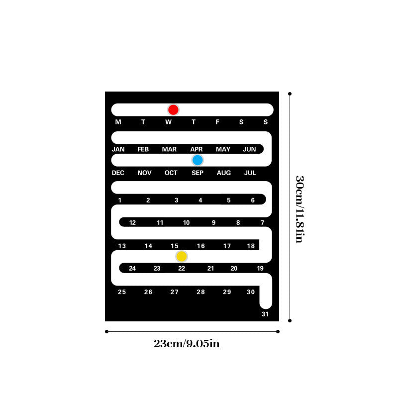 Nordic Style Acrylic Desktop Calendar - Creative Home & Wall Decor for Living Room, Bedroom