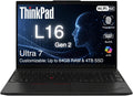 Lenovo ThinkPad L16 Gen 2 Business AI Laptop, 16" FHD+, Intel Core Ultra 7 255U, Customized 16GB-64GB DDR5, 512GB-4TB SSD, HDMI, Fingerprint, Backlit, Wi-Fi 6E, Long Battery Life, Windows 11 Pro