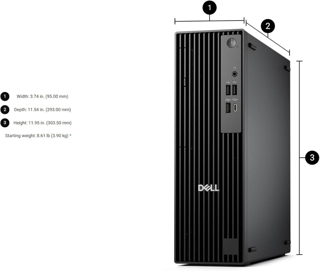Dell Pro Slim QCS1250 (Next Gen OptiPlex 7000 SFF), Intel 14-Core i5‑14500 (> i7-13700T) Business Desktop, IST Computer Customized 16GB/32GB/64GB DDR5, 512GB/1TB SSD, DisplayPort, Ethernet, Win 11 Pro