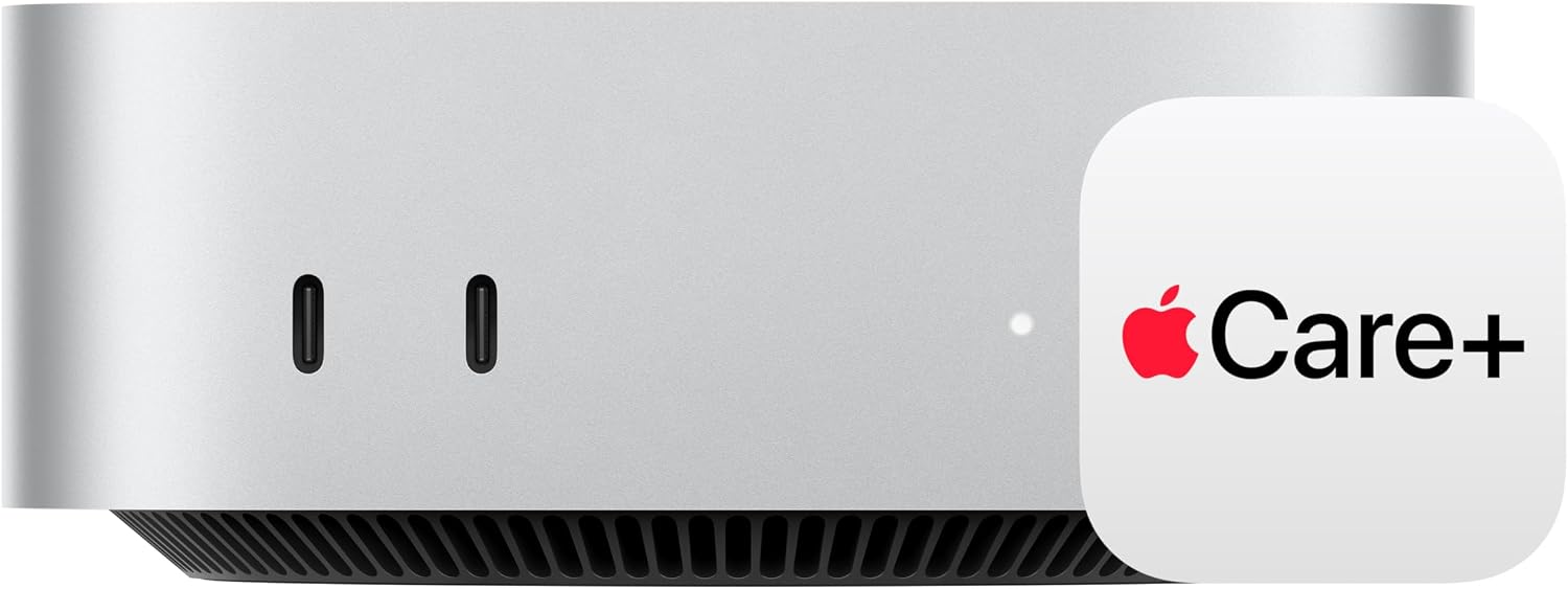 Apple 2024 Mac mini Desktop Computer with M4 chip with 10‑core CPU and 10‑core GPU: Built for Apple Intelligence, 16GB Unified Memory, 512GB SSD Storage, Gigabit Ethernet. Works with iPhone/iPad