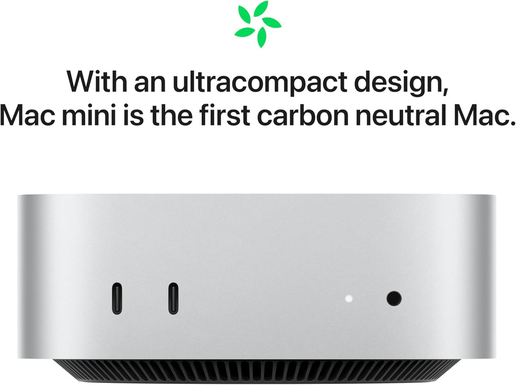 Apple 2024 Mac mini Desktop Computer with M4 chip with 10‑core CPU and 10‑core GPU: Built for Apple Intelligence, 16GB Unified Memory, 512GB SSD Storage, Gigabit Ethernet. Works with iPhone/iPad