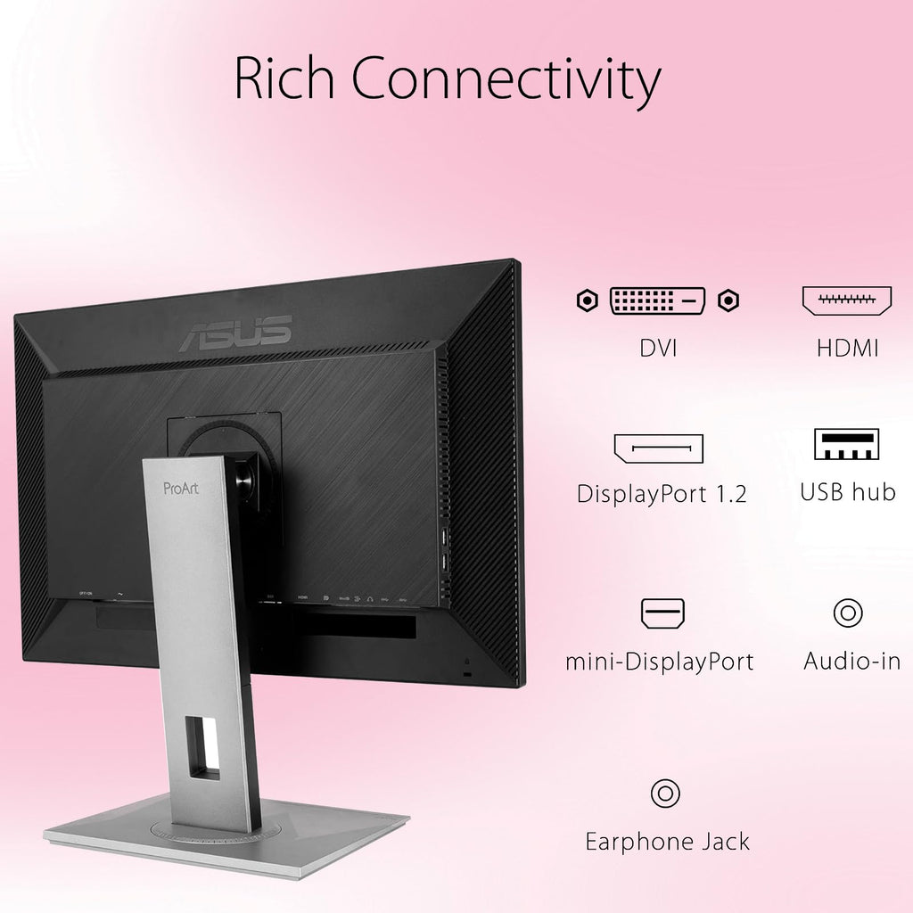 ASUS TUF 24" Gaming Monitor, FHD 1080p, Fast IPS, 240Hz, 0.3ms, AMD FreeSync Premium, G-SYNC Compatible, 99% sRGB, ELMB Sync, Eye Care, DisplayPort, HDMI, VESA Mount, Tilt Adjustment, Black