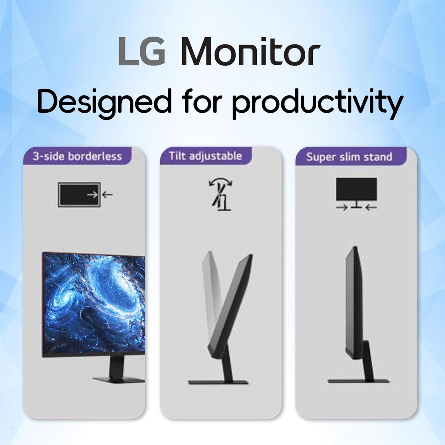 LG 34" UltraWide Monitor, IPS Display, WFHD(2560 x 1080), 100Hz, 5ms, HDR 400, sRGB 99%, HDMI DisplayPort, VESA Mount, Tilt Stand, Built for Multitasking & Productivity