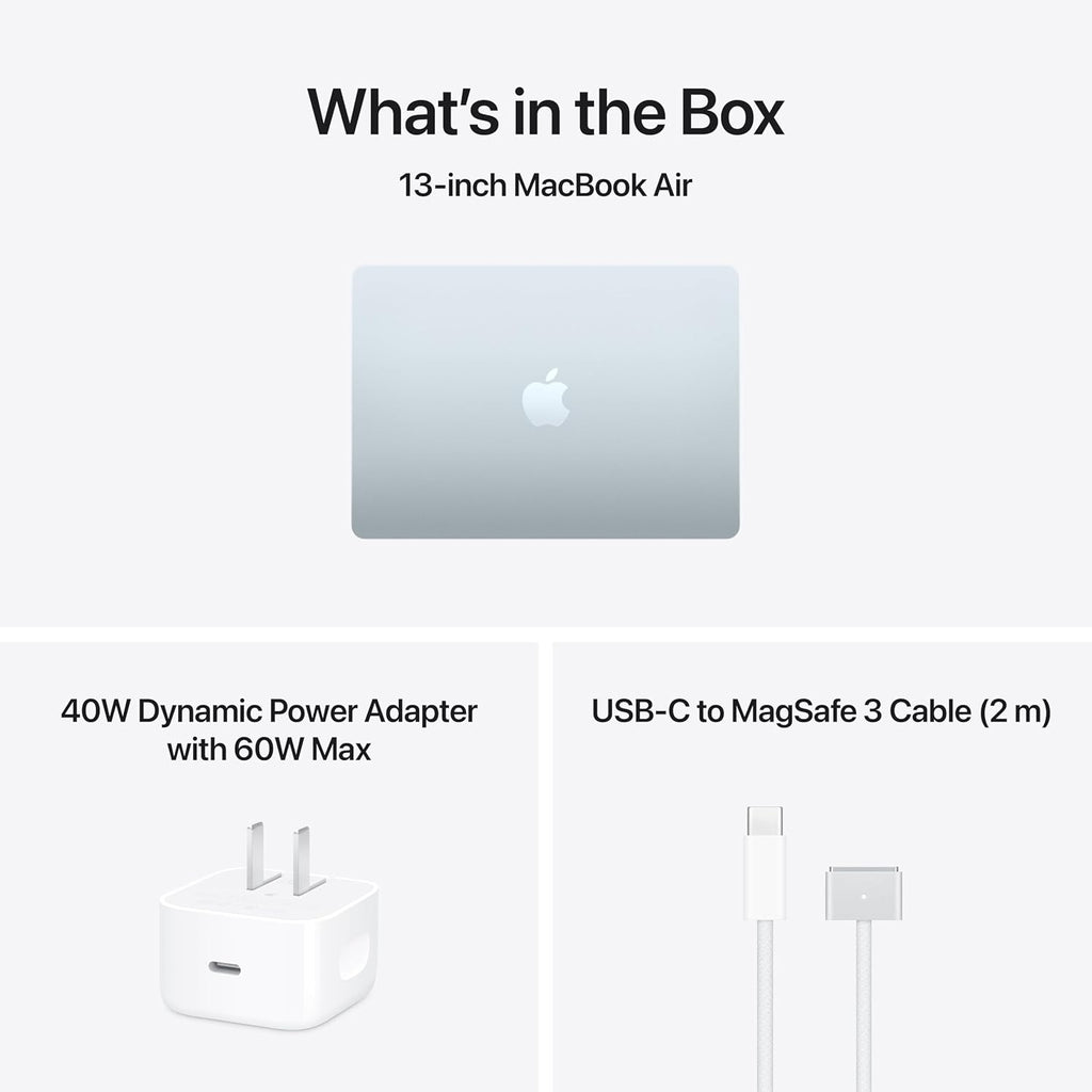Apple 2026 MacBook Air 13-inch Laptop with M5 chip: Built for AI, 13.6-inch Liquid Retina Display, 16GB Unified Memory, 512GB SSD, 12MP Center Stage Camera, Touch ID, Wi-Fi 7; Sky Blue
