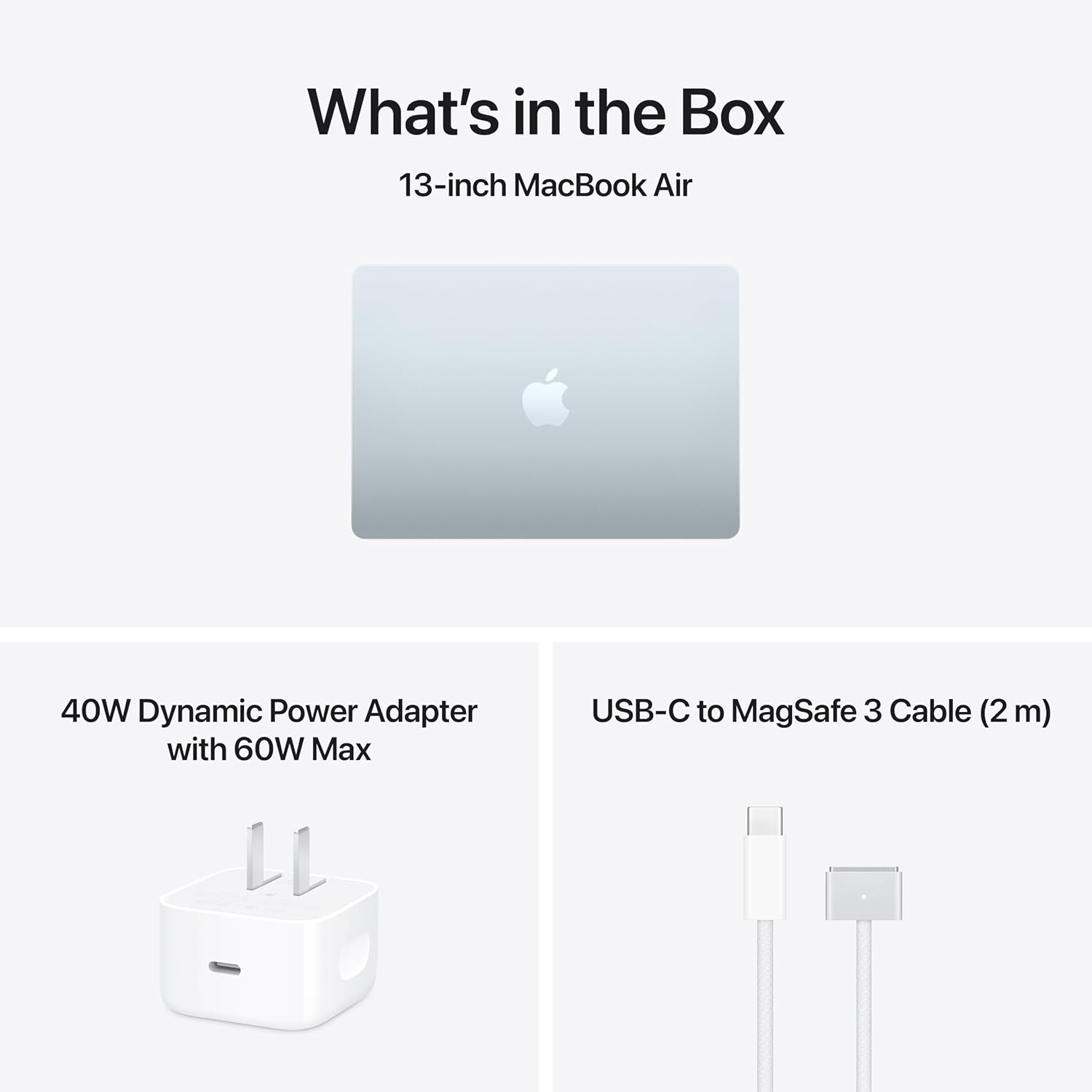 Apple 2026 MacBook Air 13-inch Laptop with M5 chip: Built for AI, 13.6-inch Liquid Retina Display, 16GB Unified Memory, 512GB SSD, 12MP Center Stage Camera, Touch ID, Wi-Fi 7; Sky Blue