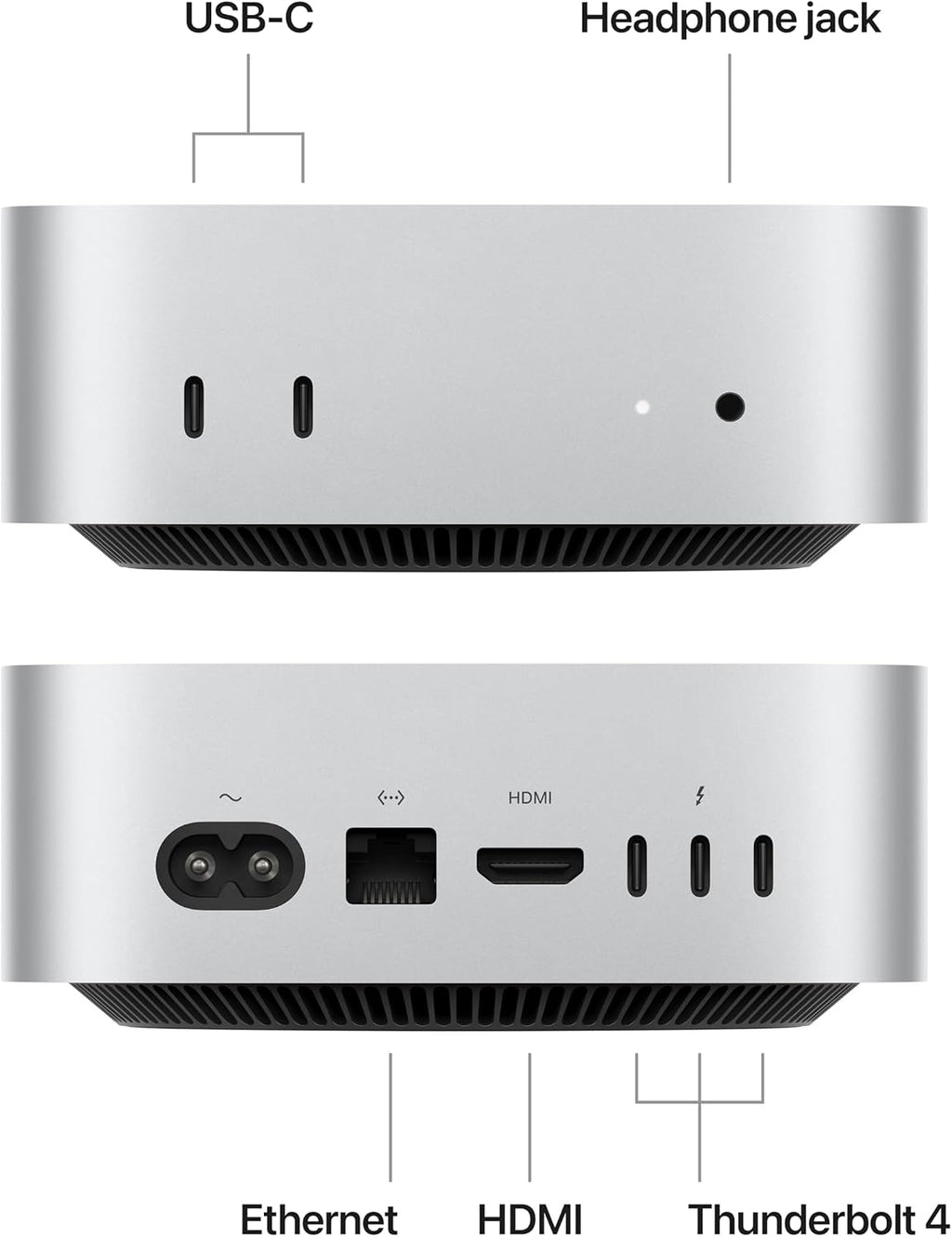Apple 2024 Mac mini Desktop Computer with M4 chip with 10‑core CPU and 10‑core GPU: Built for Apple Intelligence, 16GB Unified Memory, 512GB SSD Storage, Gigabit Ethernet. Works with iPhone/iPad