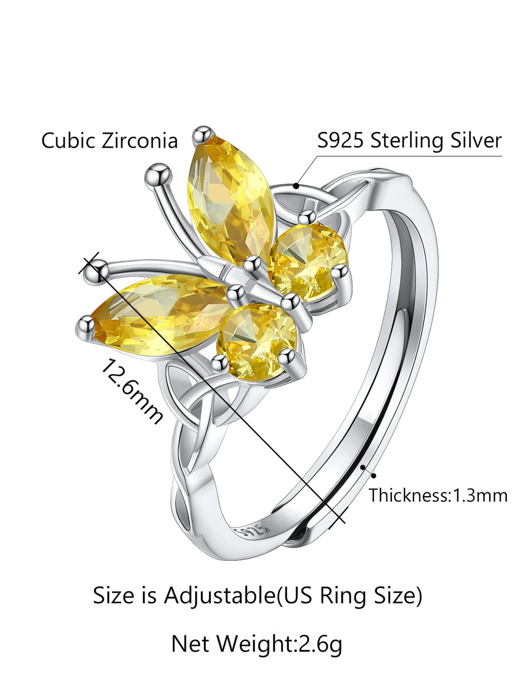Custom4U Personalized Birthstone Rings for Women Promise Rings for Her | Sterling Silver Mothers Ring Customized Cubic Zirconia Wedding/Valentine's Day/Mother's Day Jewelry Gift for Mom Wife