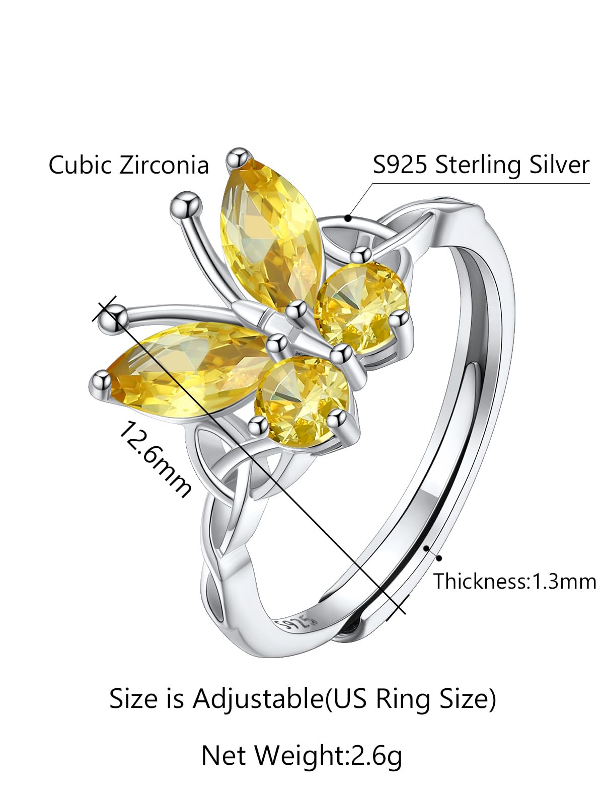 Custom4U Personalized Birthstone Rings for Women Promise Rings for Her | Sterling Silver Mothers Ring Customized Cubic Zirconia Wedding/Valentine's Day/Mother's Day Jewelry Gift for Mom Wife