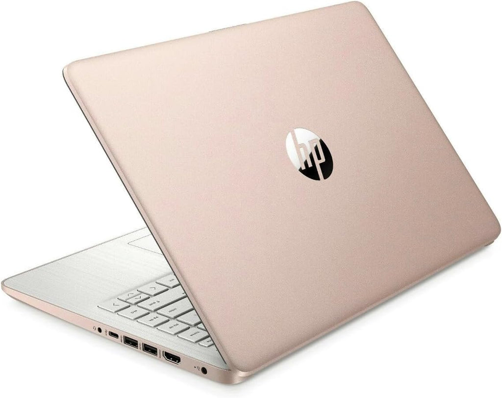 HP Rose Gold Ultrabook 14" HD Micro-Edge Anti-Glare Display, Intel N4500 | ME2 Customized 4GB, 8GB, 16GB, 32GB DDR4 RAM, 64GB, 256GB, 512GB, 1TB SSD, WiFi 6, Bluetooth 5.2, Webcam, Win 11 Pro