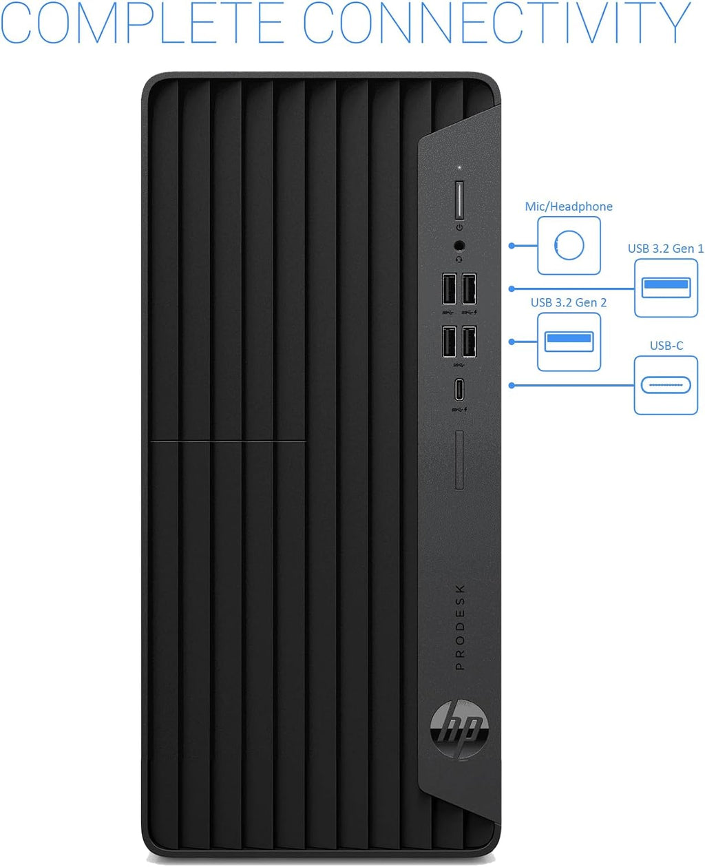HP Prodesk Desktop Computers PC for Home & Office Business, Intel i5-10400F (16GB DDR4, 1TB PCIe SSD), Compact & Silent Design, Triple-Display Support, WiFi Adapter, Keyboard & Mouse, Windows 11 Pro