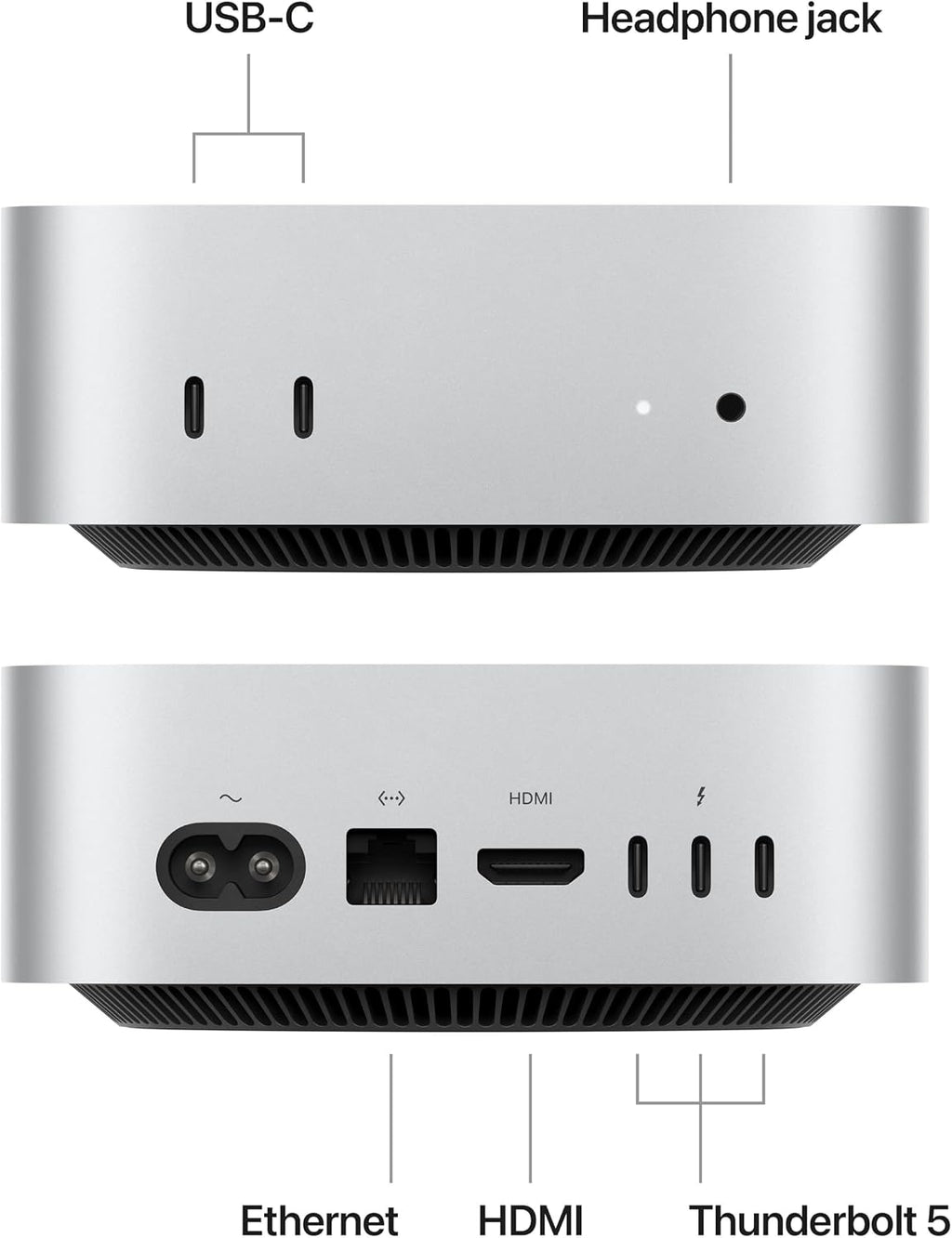 Apple 2024 Mac mini Desktop Computer with M4 chip with 10‑core CPU and 10‑core GPU: Built for Apple Intelligence, 16GB Unified Memory, 512GB SSD Storage, Gigabit Ethernet. Works with iPhone/iPad