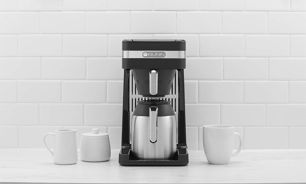 BUNN 55200 CSB3T Speed Brew Platinum Thermal Coffee Maker Stainless Steel, 10-Cup, Black