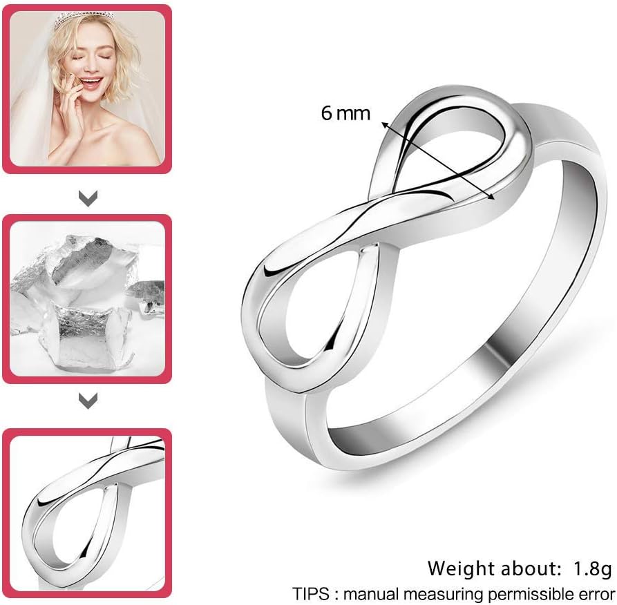 Lam Hub Fong Personalized Infinity Ring with Names for Women | Personalize this infinity ring with names or words to create a matching friendship keepsake for someone special