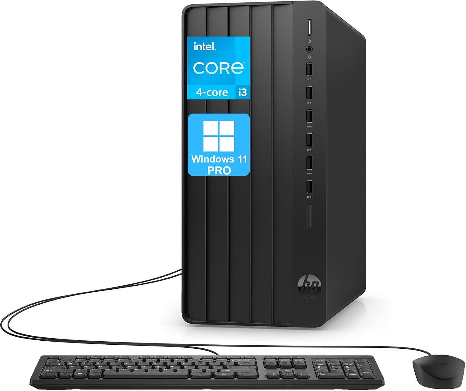 HP Prodesk Desktop Computers PC for Home & Office Business, Intel i5-10400F (16GB DDR4, 1TB PCIe SSD), Compact & Silent Design, Triple-Display Support, WiFi Adapter, Keyboard & Mouse, Windows 11 Pro