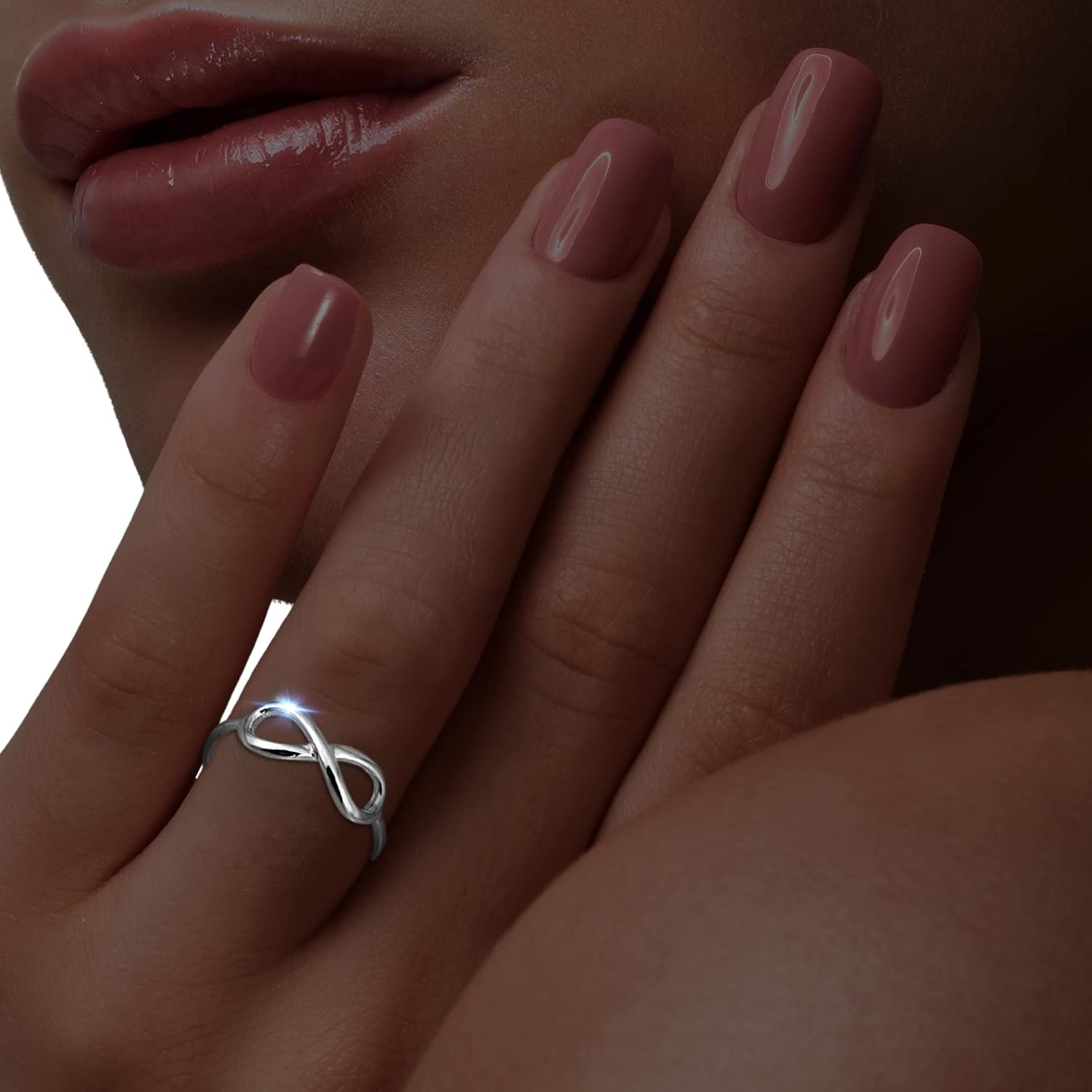 Bow Rings Infinity Rings for Women in Sterling Silver or 14k Gold - Fine Bow Jewelry Ribbon Ring - Valentines Day Bow Ring Gift for Her